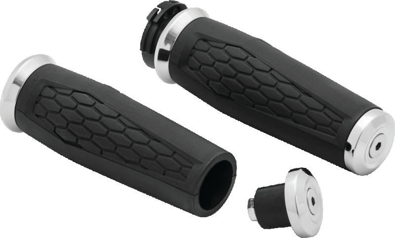 Kuryakyn Hex Grips Dual Cable Chrome - 5920