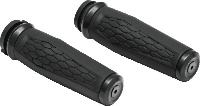 Kuryakyn Hex Grips Thottle-By-Wire Black - 5923