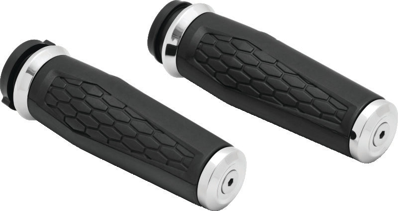 Kuryakyn Hex Grips Thottle-By-Wire Chrome - 5922