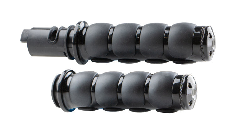 Kuryakyn ISO Grips 24 and Up Touring 25 and Up Softails Throttle-By-Wire Black - 10137-2
