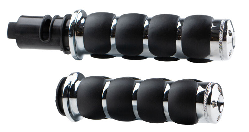 Kuryakyn ISO Grips 24 and Up Touring 25 and Up Softails Throttle-By-Wire Chrome - 10137-1
