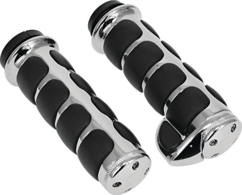 Kuryakyn ISO Grips With Throttle Boss Throttle-By-Wire Chrome - 6228