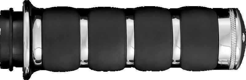 Kuryakyn ISO Grips Without Throttle Boss Throttle-By-Wire Chrome - 6227