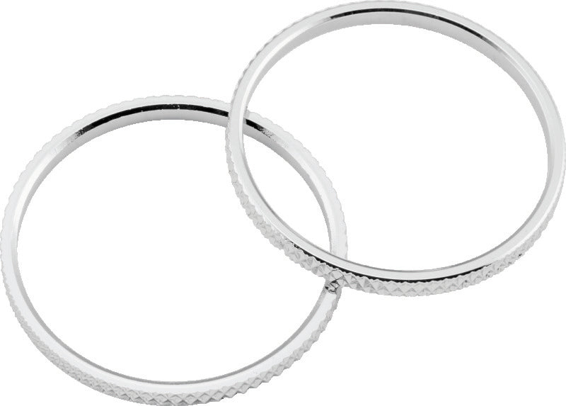 Kuryakyn Knurled Accent Rings Chrome (Pair) - 6220