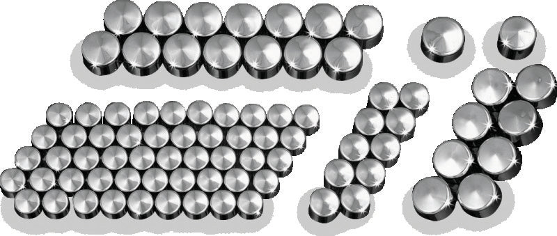 Kuryakyn Kool Kaps Engine Kit Twin Cam & Evolution Motors Chrome - 2450