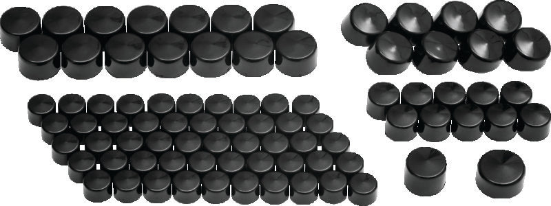 Kuryakyn Kool Kaps Engine Kit Twin Cam & Evolution Motors Gloss Black - 2452