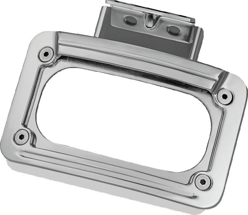 Kuryakyn L.E.D. Curved License Plate Frame Indian Chrome - 5699
