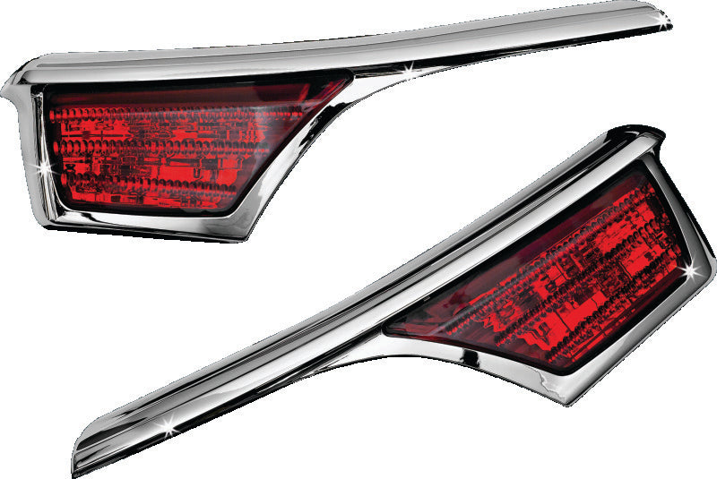 Kuryakyn L.E.D. Passenger Armrest Trim With Turn Signal 2006-2017 GL1800 Chrome - 3240