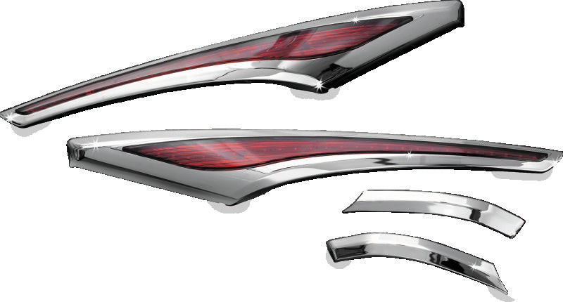 Kuryakyn L.E.D. Saddlebag Accent Swoops 2012-2017 GL1800 Chrome - 3232