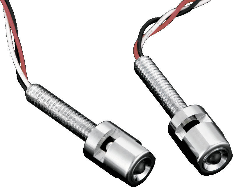 Kuryakyn LED License Plate Light With Red Accent Light Universal Chrome - 9398