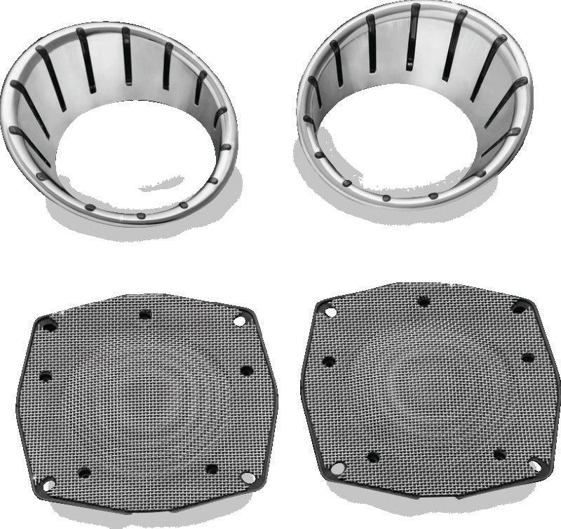 Kuryakyn LED Speaker Bezels 1996-2013 Touring Models Chrome - 7287