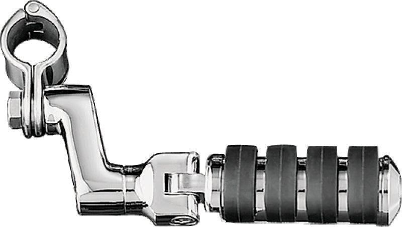 Kuryakyn Large ISO Offset Highway Pegs With 1-1/4inch Clamp Chrome (Pair) - 7999