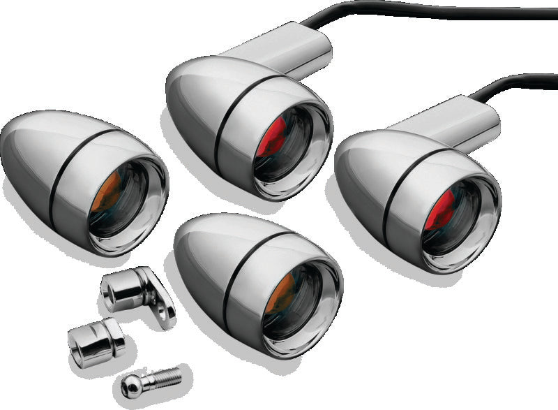 Kuryakyn Late Style Turn Signal Kit Chrome - 2317