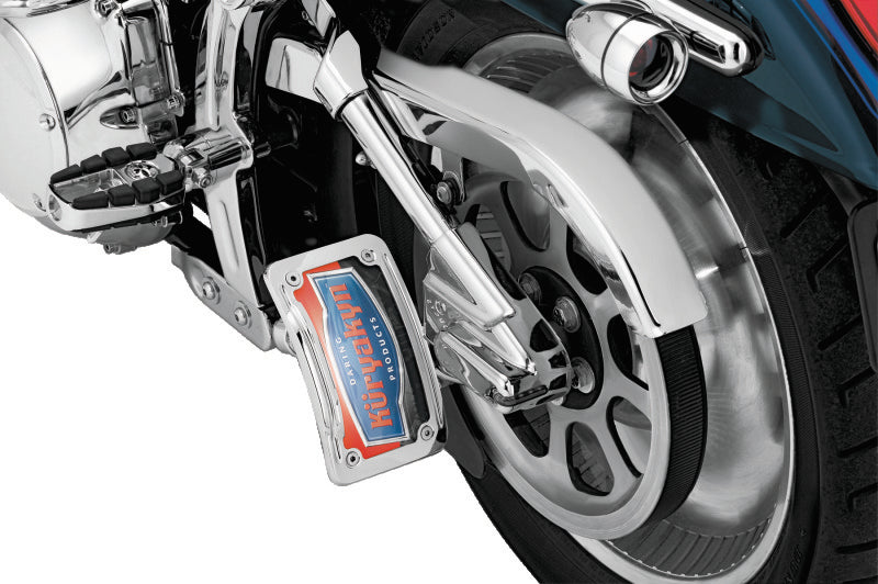 Kuryakyn Lighted Curved Vertical Side Mount License Plate Holder - 9251