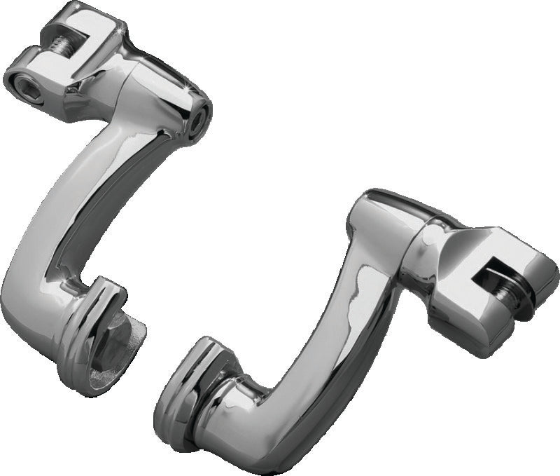 Kuryakyn Longhorn Offset Peg Mounts Chrome (Pair) - 8016