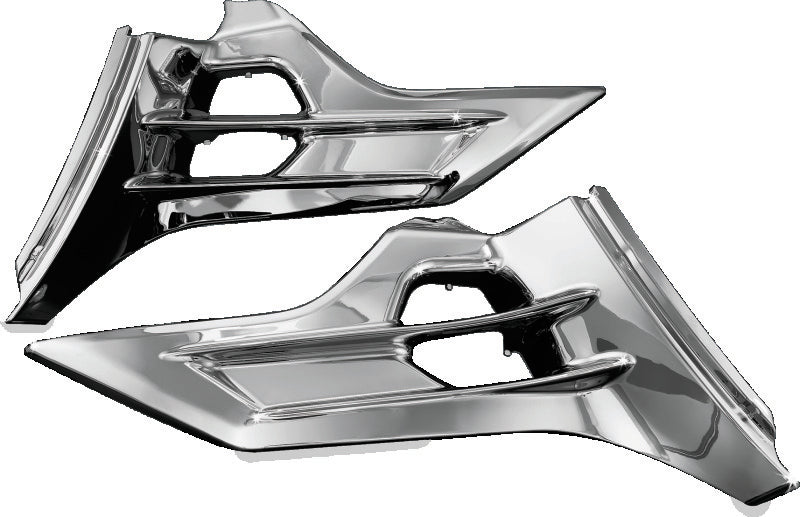 Kuryakyn Louvered Battery Box Covers 2012-2017 Honda GL1800 Chrome - 7368