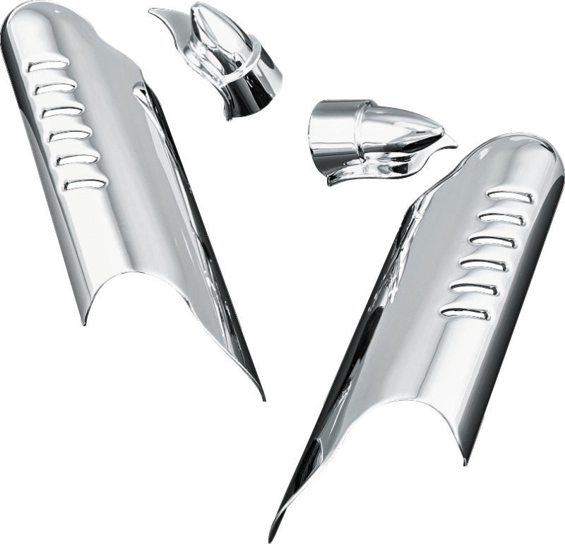 Kuryakyn Lower Leg Deflector Shields 2000-2013 Touring Chrome - 7768