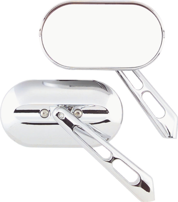 Kuryakyn Magnum Mirrors Small Flat Glass Chrome - 1428