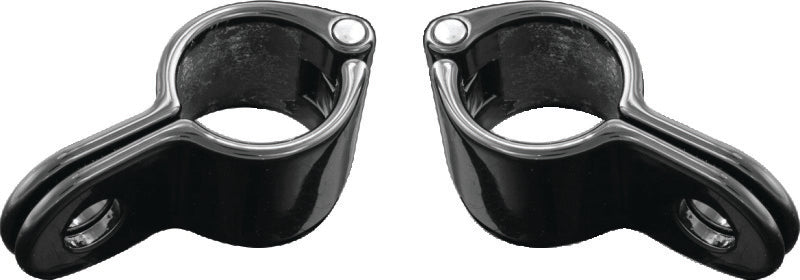 Kuryakyn Magnum Quick Clamp 1inch Gloss Black (Pair) - 7481