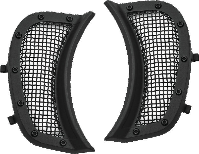 Kuryakyn Mesh Headlight Vent Accents Black - 6519