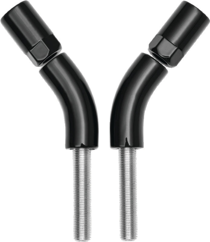 Kuryakyn Mirror Stem 3in Outward Extenders Black - 1216