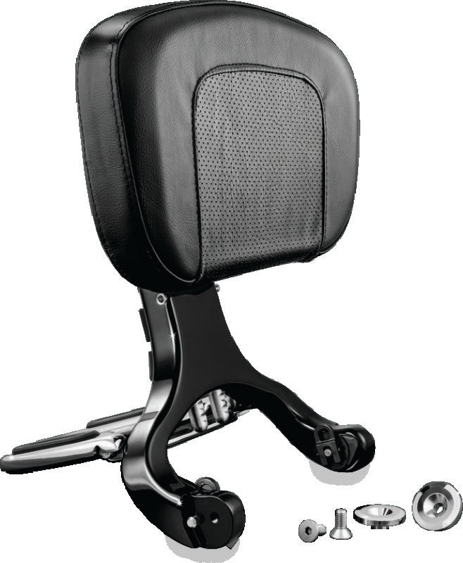 Kuryakyn Multi-Purpose Backrest Black & Chrome - 1661