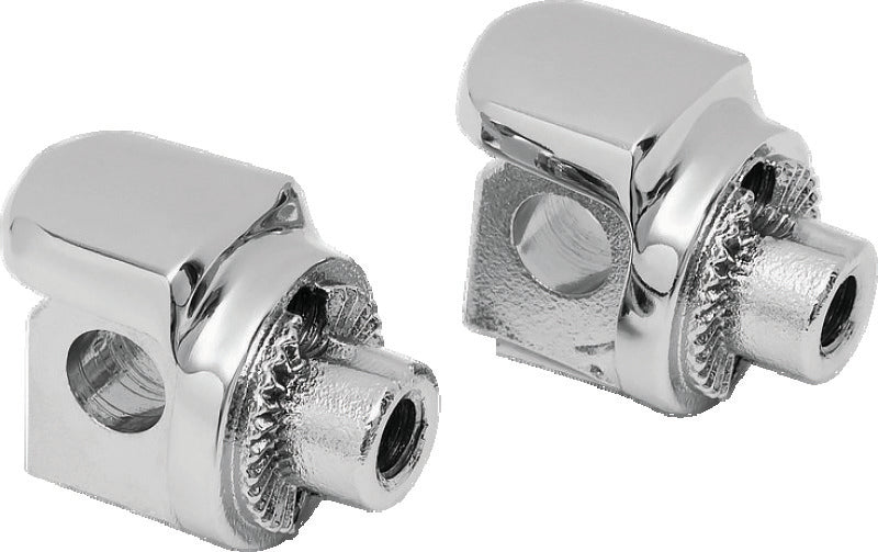 Kuryakyn Non-Pivot Splined Peg Adapter Harley-Davidson Models Chrome - 8894