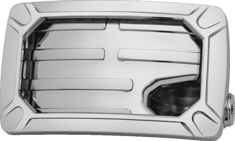 Kuryakyn Nova Curved Horizontal Mount Side License Plate Holder Chrome - 3192