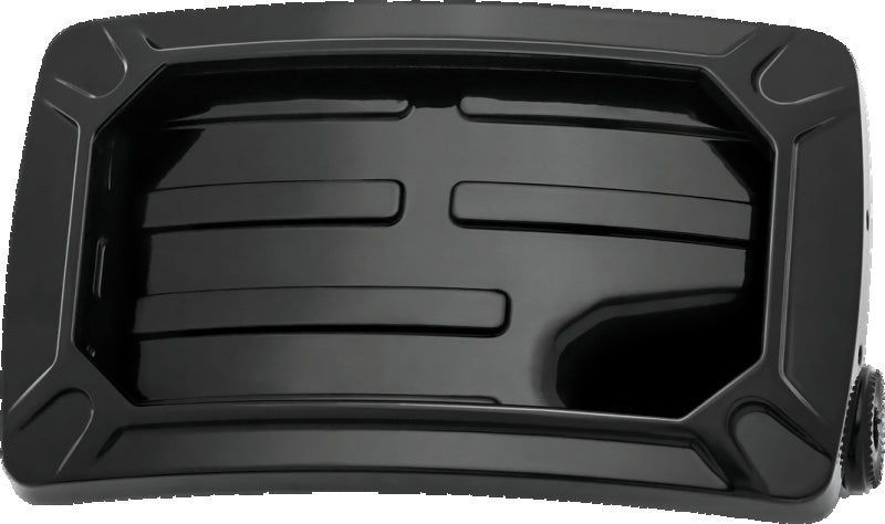 Kuryakyn Nova Curved Horizontal Mount Side License Plate Holder Gloss Black - 3193