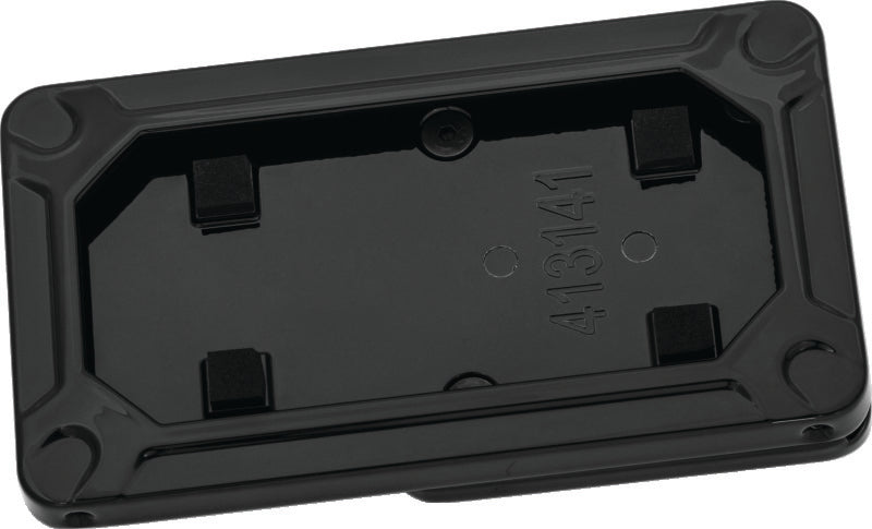 Kuryakyn Nova Side Mount License Plate Frame Gloss Black - 3142