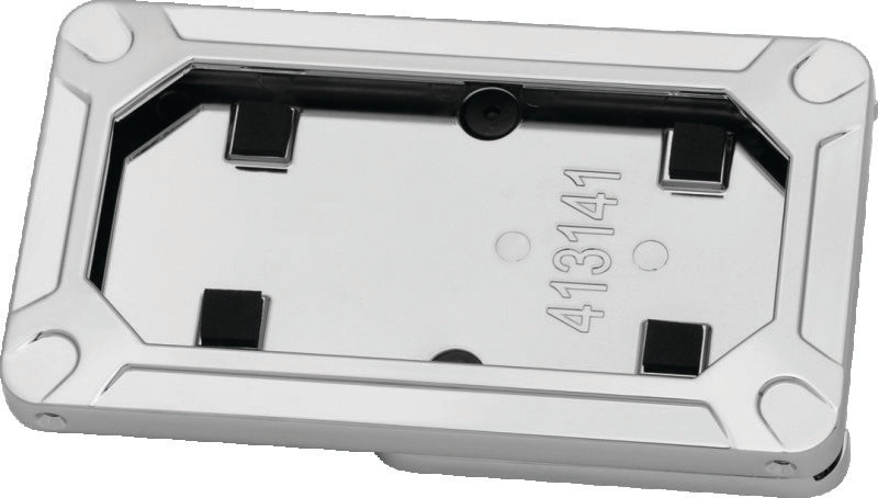 Kuryakyn Nova Side Mount License Plate Frame Gloss Chrome - 3141