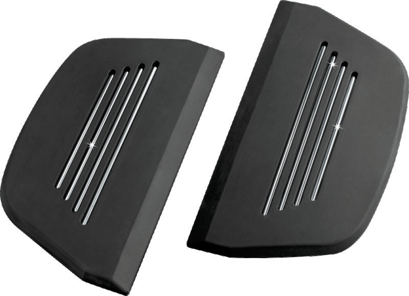 Kuryakyn Premium Passenger Board Inserts 86-Up Touring Models Black - 7554