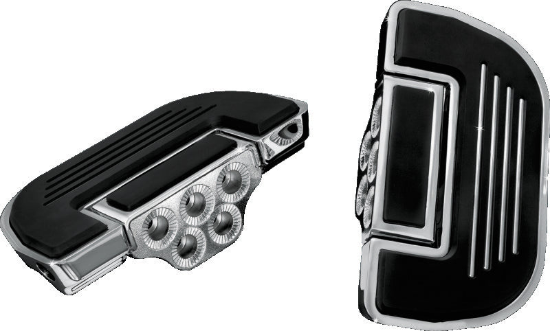 Kuryakyn Premium Ribbed Floorboards Without Adapter Chrome - 4351