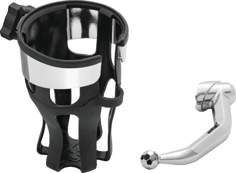 Kuryakyn Reflex Drink Holder Honda Goldwing DCT Handlebar Left Side Mount Chrome - 6494