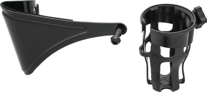 Kuryakyn Reflex Drink Holder Right Side HD Touring Passenger Mount 14 and Up Gloss Black - 6487