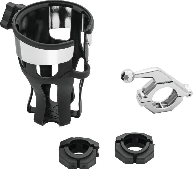 Kuryakyn Reflex Drink Holder With Bar Mount Universal Chrome - 6482