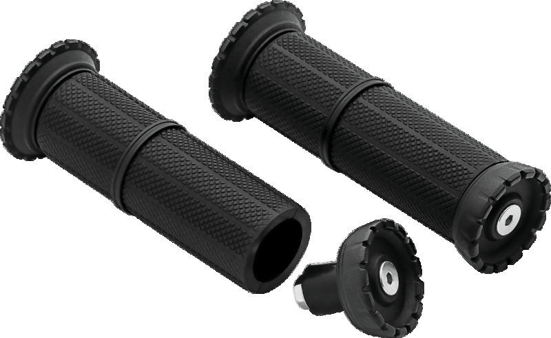 Kuryakyn Riot Universal Grips 7/8in Satin Black - 3587