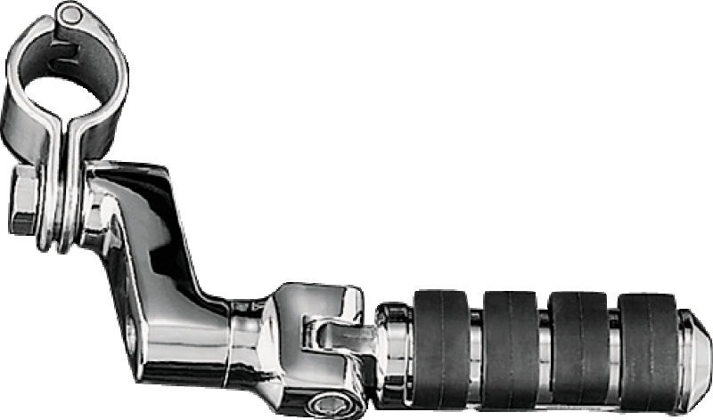 Kuryakyn Small ISO Offset Highway Pegs With 1-1/4inch Clamp Chrome (Pair) - 7998