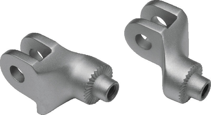 Kuryakyn Splined Front Peg Adapter Triimph Bonneville Silver - 8904
