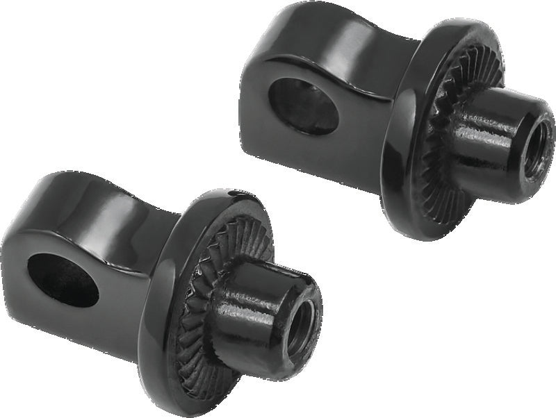 Kuryakyn Splined Peg Adapter Harley-Davidson Male Mount Black - 8888