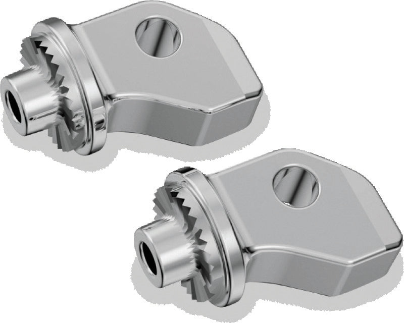 Kuryakyn Splined Peg Adapters Front Indian Scout Chrome - 8836
