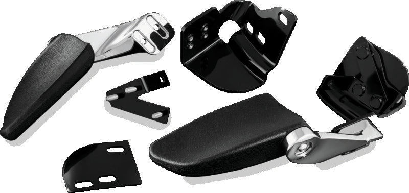 Kuryakyn Stealth Passenger Armrests 1997-2013 Touring Models Chrome - 8958