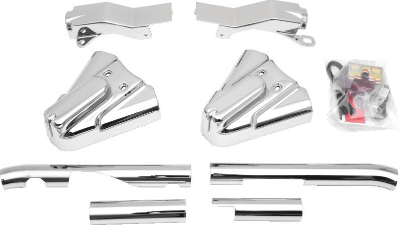 Kuryakyn Swingarm Cover Kit - Unlighted 1986-1999 Softail Models Chrome - 8288