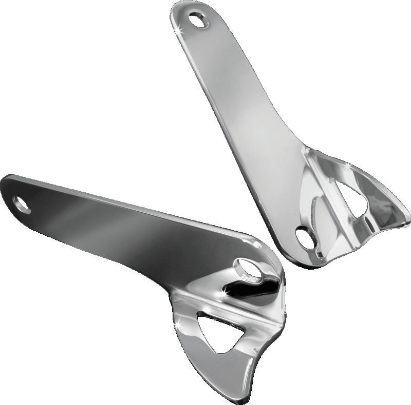 Kuryakyn Teardrop Tie Down Brackets 2000-2013 Touring Models Chrome - 924