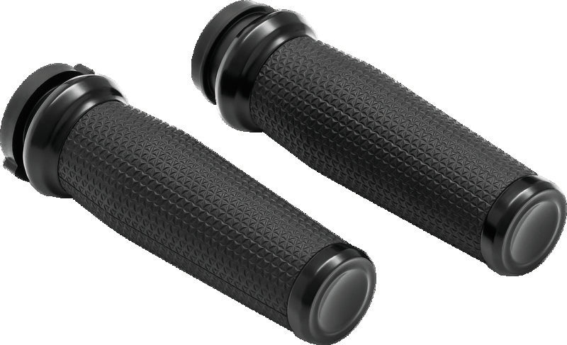 Kuryakyn Thresher Grips Throttle-By-Wire Black - 5943