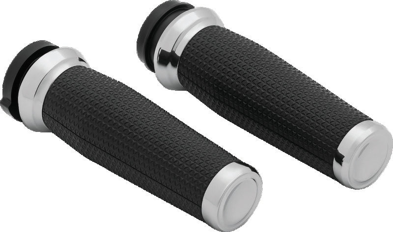 Kuryakyn Thresher Grips Throttle-By-Wire Chrome - 5942