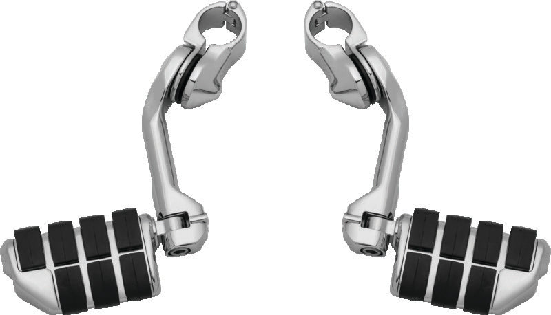 Kuryakyn Tour-Tech Cruise 6in Mount Arm With Dually ISO Pegs 1-1/4in Clamp Chrome - 4529