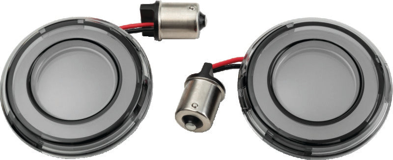Kuryakyn Tracer L.E.D. Rear Turn Signal Insert, Red Light/Smoke Lens 1156 - 2907