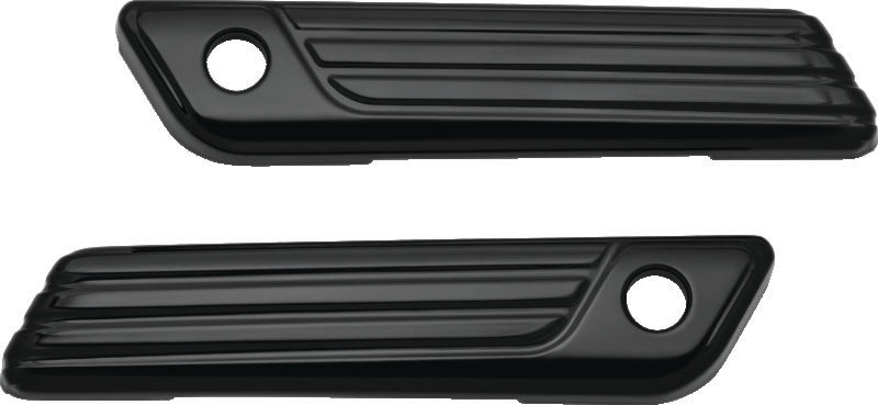 Kuryakyn Tri-Line Saddlebag Hinge Covers Gloss Black - 6987