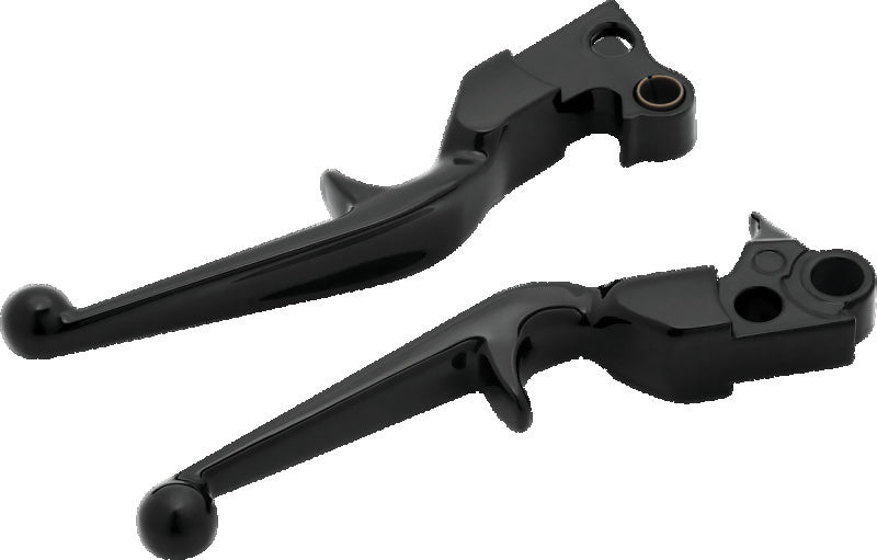 Kuryakyn Trigger Lever Set 96-Up Cable Gloss Black - 1845
